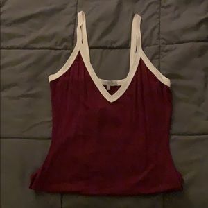 Maroon Tank Top Bodysuit